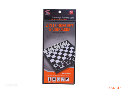 2 IN 1 CHESS SET
