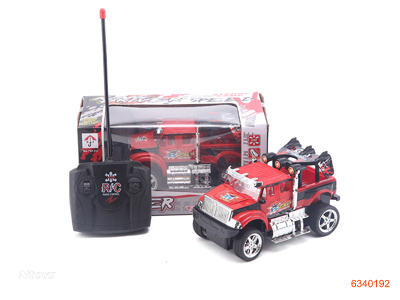 1:24 4CHANNELS R/C CAR W/O 3AA BATTERIES IN CAR,2AA BATTERIES IN CONTROLLER 2COLOUR