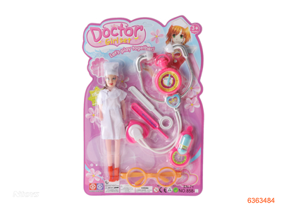 DOCTOR SET,W/25CM EMPTY BODY FASHION DOLL