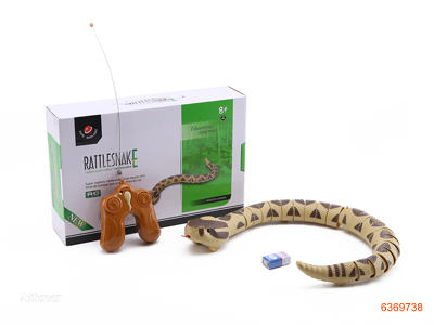 2CHANNEL R/C RATTLESNAKE W/O 4*AA BATTERIES IN BODY W/9V BATTERIES IN CONTROLLER