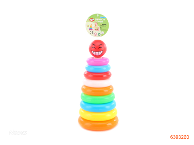 RED SMILING FACE RAINBOW RINGS ROUNDNESS