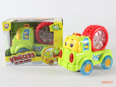 B/O CARTOON CONSTRUCTION TRUCK,W/O 3*AAA BATTERIES