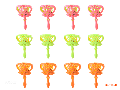 IMPERIAL CROWN BABY RATTLE 12PCS