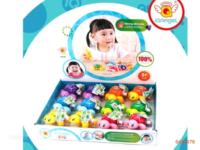 WIND UP QQ TURTLE.12PCS/DISPLAY BOX.6ASTD