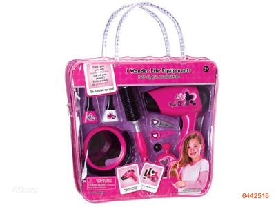 BEAUTY SET W/O 2*AAA BATTERIES IN HAIR DRYER