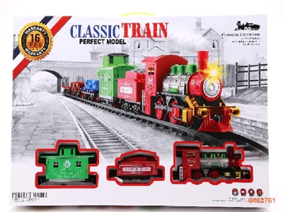 B/O FUME TRAIN TRACK SET W/MUSIC/LIGHT.W/O 4*AA BATTERIES