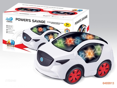 B/O CAR W/LIGHT/MUSIC.W/O 3*AA BATTERIES.3COLOR