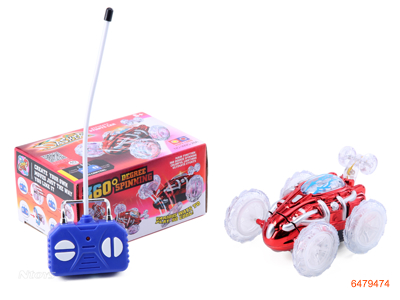 4CHANNELS R/C STUNT CAR.W/LIGHT W/O 3*AA BATTERIESIN CAR W/O 2*AA BATTERIES IN CONTROLLER