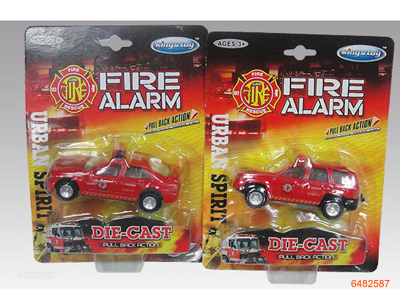 1:43 P/B DIE-CAST FIRE CAR.2ASTD