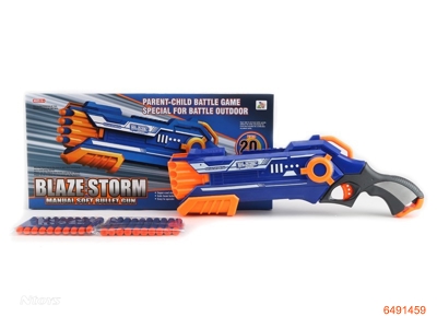 SOFT DART GUN W/10PCS ROUND SOFT DART+10PCS SUCKER SOFT DART