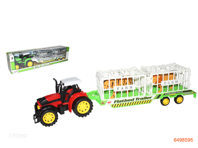 F/P FARM TRUCK W/TIGER AND LION