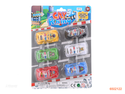 P/B POLICE CAR 6PCS