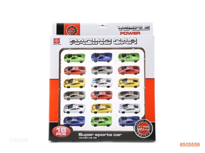 FREE WHEEL RACING CAR.18PCS