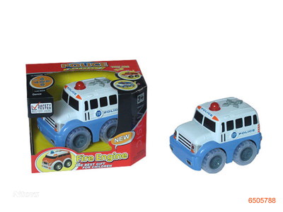 B/O CARTOON CAR W/LIGHT/MUSIC.W/O 3*AA BATTERIES