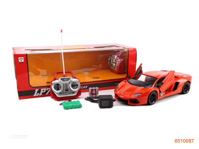 1:12 5CHANNELS R/C RACING CAR W/LIGHT/6V BATTERIES IN CAR/USB CHARGING LINE W/O 2*AA BATTERIES IN CONTROLLER.2COLOR