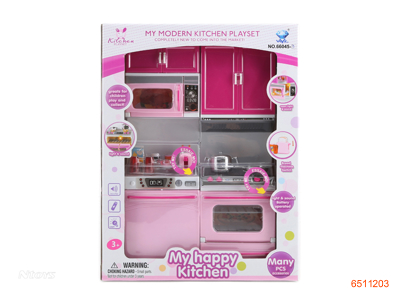 OVEN & MICROWAVE OVEN W/LIGHT/MUSIC/2*AAA BATTERIES