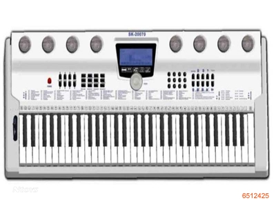 ELECTRONIC KEYBOARD W/CHARGER.W/O 6*D BATTERIES