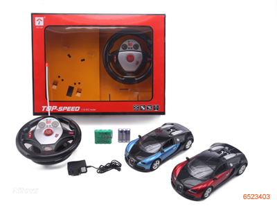 1:18 4CHANNELS R/C RACING CAR W/4.8V BATTERIES IN CAR/USB CHARGING LINE W/O 3*AA BATTERIES IN CONTROLLER.2COLOURS