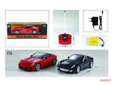 1;14 4CHANNELS R/C CAR W/4.8V BATTERIES IN CAR & CHARGER.W/O 3AA BATTERIES IN CONTROLLER