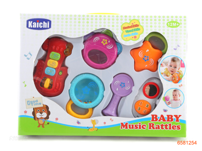 6 IN 1 INFANT TOYS W/LIGHT/MUSIC,W/2AA BATTERIES