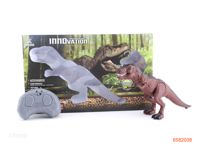 INFRARED R/C DINOSAUR.W/2.V BATTERIES IN BODY W/O 3*1.5V AAA BATTERIES IN CONTROLLER 1COLOUR
