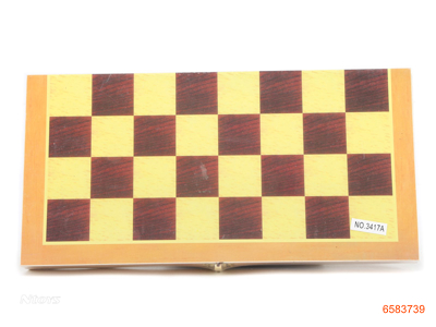 3 IN 1 WOODEN CHESS