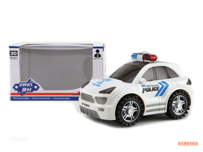 B/O POLICE CAR W/3D W/O 3*AA BATTERIES