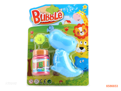 BUBBLE TOYS W/WHISTLE 2COLOUR