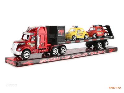 F/P TRUCK W/2PCS FREE WHEEL POLICE CAR  4COLOUR