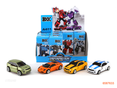 1:72 DIE-CAST TRANSFORMER CAR 12PCS/BOX 4ASTD.8COLOUR