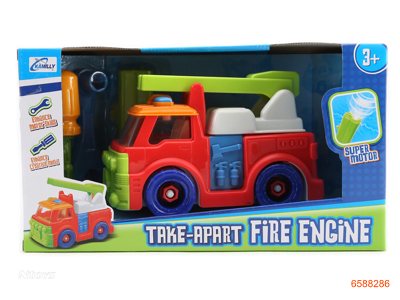 ASSEMBLING FIRE FIGHTING TRUCK W/O 2AA BATTERIES