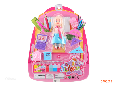 3.5''FASHION DOLL SET W/STATIONERY