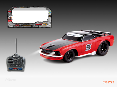 1:16 4CHANNELS R/C CAR W/LIGHT W/O 2AA BATTERIES IN CONTROLLER,4AA BATTERIES IN CAR 2COLOUR