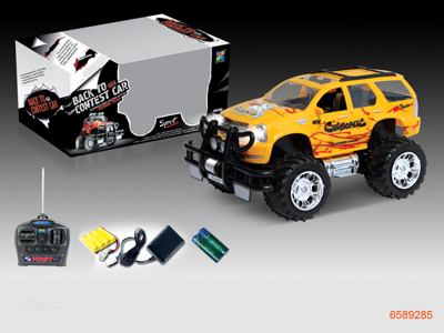 1:14 4CHANNELS R/C SUV W/LIGHT/4.8V BATTERIES IN CAR,2AA BATTERIES IN CONTROLLER