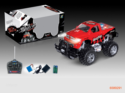 1:18 4CHANNELS R/C SUV W/LIGHT/3.6V BATTERIES IN CAR,2AA BATTERIES IN CONTROLLER