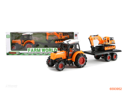 F/P FARM TRUCK W/CONSTRUCTION TRUCK 2COLOUR