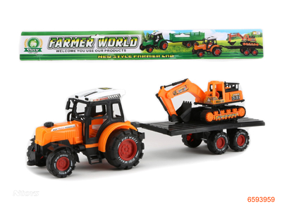 F/P FARM TRUCK W/CONSTRUCTION TRUCK 2COLOUR