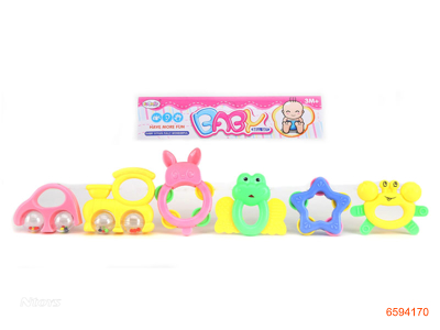 BABY RATTLE.6PCS