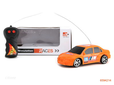 1;26 2CHANNEL R/C CAR W/LIGHT W/O 3*AA BATTERIES IN CAR & 2*AA BATTERIES IN CONTROLLER 3COLOUR