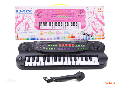 32KEYS ELECTRIC KEYBOARD W/MICROPHONE W/O 4*AA BATTERIES