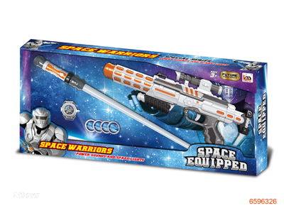 SPACE GUN W/O 6*AA BATTERIES