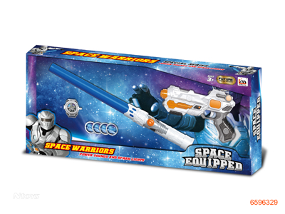 SPACE GUN W/O 2*AA+2*AAA BATTERIES