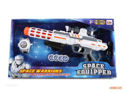 SPACE GUN W/O 3*AA BATTERIES