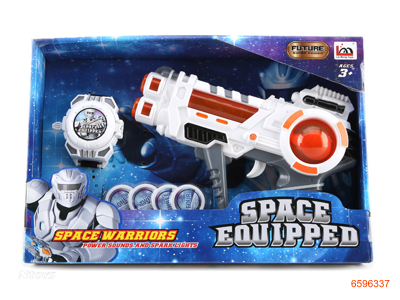 SPACE GUN W/O 3*AAA BATTERIES