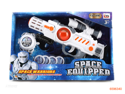 SPACE GUN W/O 3*AA BATTERIES