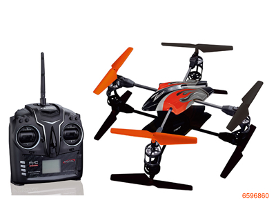 2.4G 4CHANNEL R/C AIRCRAFT W/4*FAN BLADE/GYROSCOPE/3.7V 500mAh BATTERIES IN PLANE,W/O 6*AA BATTERIES IN CONTROLLER2COLOUR