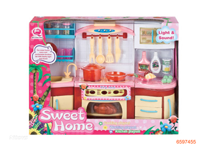 COOKINGSET,W/LIGHT/SOUND/2*AA BETTERIES