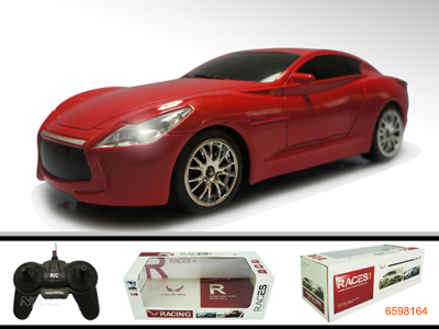 1;18 4CHANNEL R/C CAR W/LIGHT W/O 4*AA BATTERIES IN CAR & 2*AA BATTERIES IN CONTROLLER 2COLOUR