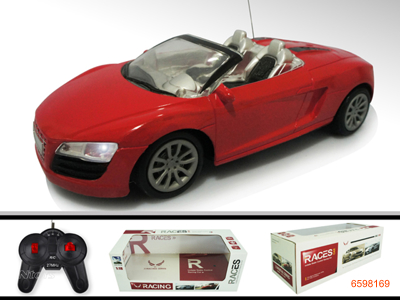 1;18 4CHANNEL R/C CAR W/LIGHT W/O 4*AA BATTERIES IN CAR & 2*AA BATTERIES IN CONTROLLER 2COLOUR