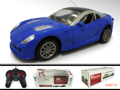 1;18 4CHANNEL R/C CAR W/LIGHT W/O 4*AA BATTERIES IN CAR & 2*AA BATTERIES IN CONTROLLER 2COLOUR